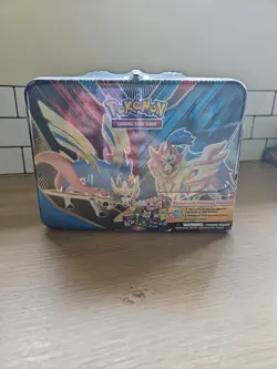 Pokemon TCG 2020 Spring Collector's Chest Tin Lunch Box Sword Shield Sealed - Image 1