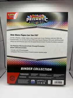 Pokemon TCG Scarlet & Violet Prismatic Evolutions Binder Collection Sealed - Image 2