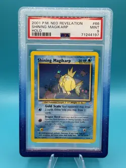 Pokemon Shining Magikarp Neo Revelation Unlimited Holo Secret Rare #66 PSA 9 - Image 1