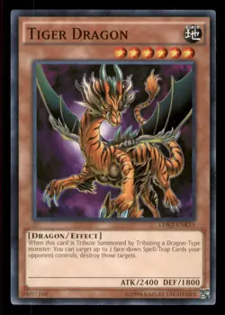 Yugioh Tiger Dragon #LDK2-ENK15 Legendary Decks II LP - Image 1