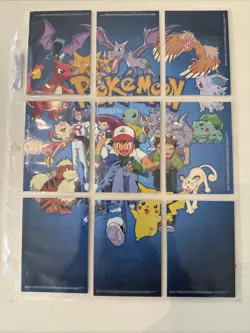 1999 Pokemon TV Animation Series 1 Complete 9 card Puzzle Set (Near Mint) - Image 1