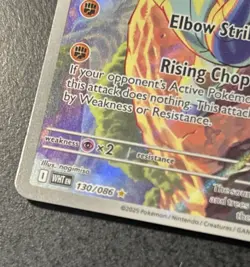 Pokemon Sawk Illustration Rare Card 130/086 White Flare - Image 4
