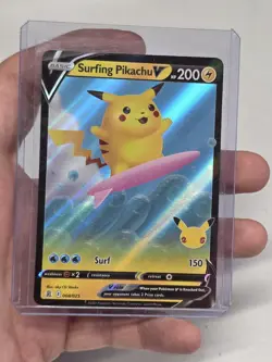 Surfing Pikachu V 008/025 - Celebrations - Holo Pokemon Card Near Mint (NM) - Image 1