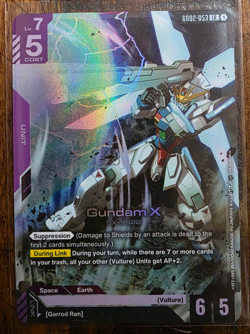 Gundam X (GD02-053) [LR Foil] (NM) - Gundam Card Game - Dual Impact (ENG) - Image 1