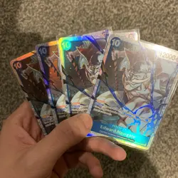 One Piece TCG OP13-042 Edward. Newgate SR X4 Playset Card Game CCG English - Image 3