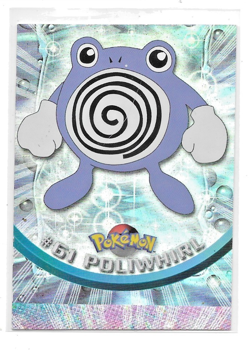 Topps Series 1 HOLO 1999 TV Animation Ed POLIWHIRL #61 Pokemon Character Card - Image 1