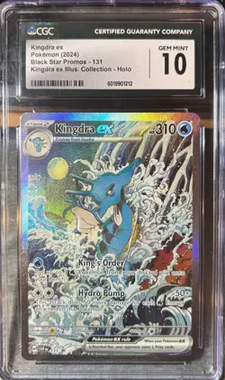 Kingdra ex 131 Sv: Scarlet & Violet Promo Cards Holo CGC Gem Mint 10 - Image 1