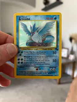 Articuno Holo Foil 2/62 Fossil - Pokemon TCG Card - Excellent - Image 1