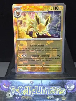 Pokemon Card Jolteon 029/131 Prismatic Evolutions Masterball Reverse Holo Rare - Image 1