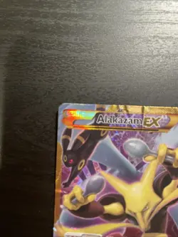 Pokemon Alakazam TCG EX XY Fates Collide Holo Card 125/124 Full Art Secret Rare - Image 2