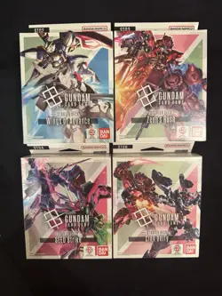 Gundam Card Game Starter Deck Set Of ST02 ST03 ST04 ST06 New English Sealed - Image 1