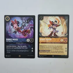 Disney Lorcana Minnie Mouse 2 Card Lot From Illumineers Quest - Image 1