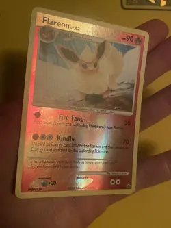 Pokemon TCG English Card Majestic Dawn Flareon 19/100 Reverse Holo LP - Image 3