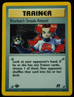 Rocket's Sneak Attack NM Trainer Pokemon Card - Image 1