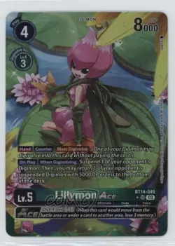 2023 Digimon Card Game - Blast Ace SR ACE (Alt Art) Lillymon #BT14-049 - Image 1