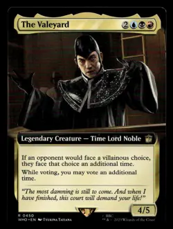 The Valeyard Extended Art Mtg Dr. Who NM 450 Magic Gathering X1 - Image 1