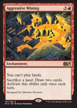 1 x Aggressive Mining - Magic 2015 - NM-Mint - MTG - Image 1