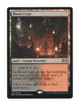 Blood Crypt MTG Ravnica Allegiance Rare 245 - Image 1