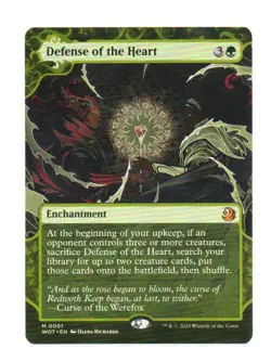 Defense of the Heart MTG Wilds of Eldraine: Enchanting Tales Mythic 051 - Image 1