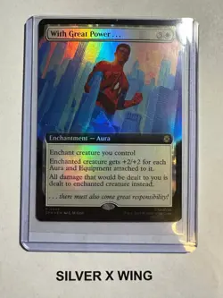 With Great Power... (Extended Art) Foil x1, MTG, Marvel's Spider-Man, SPM, NM - Image 1