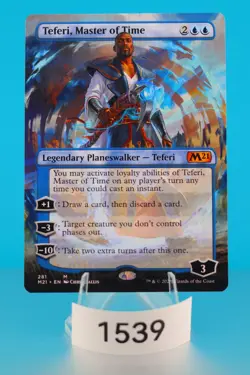 MTG Teferi, Master of Time (Borderless) Core Set 2021 Regular #281 - Image 1