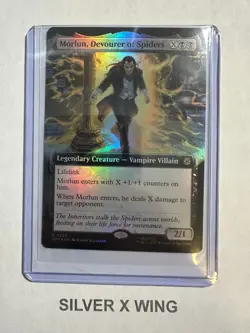 Morlun, Devourer of Spiders Extended Art Foil x1, MTG, Marvel's Spider-Man, NM - Image 1