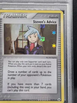 Steven’s Advice 92/101 Reverse Holo Hidden Legends Pokemon Card PSA 9 - Image 3