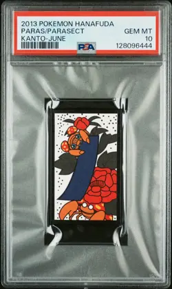 2013 POKEMON HANAFUDA KANTO JUNE PARAS/PARASECT PSA 10 - Image 1