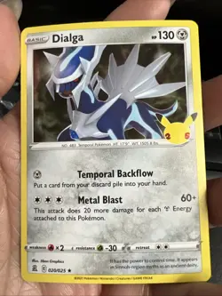 2021 Pokemon TCG Celebrations 25th Anniversary Dialga 020/025 NM Holo Rare - Image 1