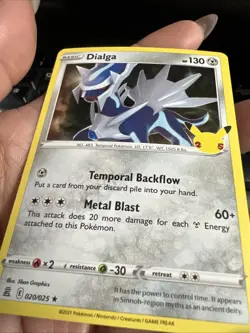 2021 Pokemon TCG Celebrations 25th Anniversary Dialga 020/025 NM Holo Rare - Image 2