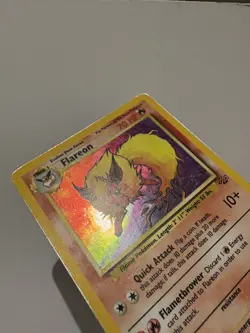 Vintage Pokemon Flareon Jungle 3/64 Holo Rare - LP/MP - Image 4