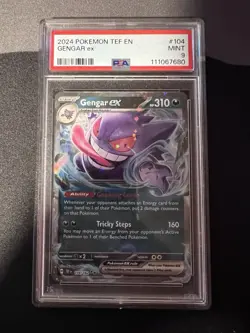 Pokemon Temporal Forces Gengar #104 Psa 9 - Image 1