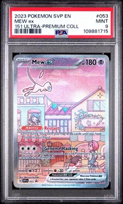 2023 POKEMON SVP EN-SV BLACK STAR PROMO #053 MEW EX PSA 9 - Image 1