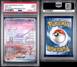2023 POKEMON SVP EN-SV BLACK STAR PROMO #053 MEW EX PSA 9 - Image 3
