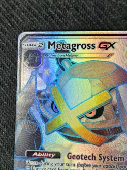 2019 Pokemon TCG Hidden Fates Metagross GX 157a/145 - Shiny Full Art Secret Rare - Image 2