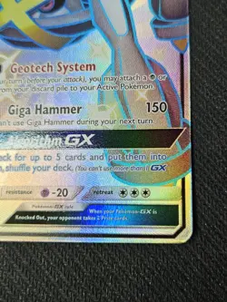 2019 Pokemon TCG Hidden Fates Metagross GX 157a/145 - Shiny Full Art Secret Rare - Image 4