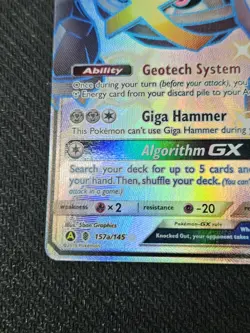 2019 Pokemon TCG Hidden Fates Metagross GX 157a/145 - Shiny Full Art Secret Rare - Image 5