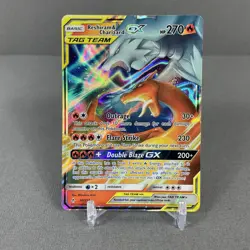 Reshiram & Charizard GX 20/214 Pokemon TCG Sun & Moon Unbroken Bonds Mint Tag - Image 1