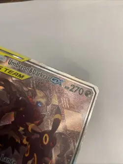 Pokemon TCG Umbreon & Darkrai GX Black Star Promo Tag Team Full Art SM241 - HP - Image 4