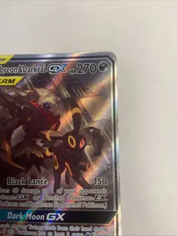 Pokemon TCG Umbreon & Darkrai GX Black Star Promo Tag Team Full Art SM241 - HP - Image 5