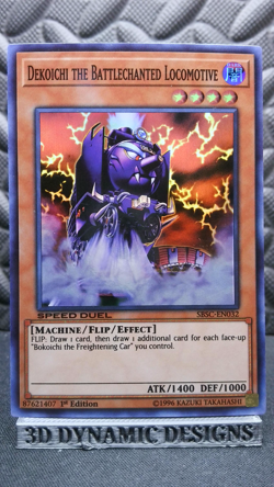 | Yugioh Dekoichi the Battlechanted Locomotive SBSC-EN032 Super Rare NM 🔥 | - Image 1