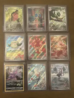 Pokemon TCG Lot Of 9 Illustration Rare Cards From S&V And Mega Evolutions All NM - Image 1