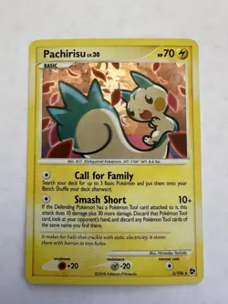 Pokemon TCG Pachirisu Holofoil Card Great Encounters 5/106 Played - Image 1