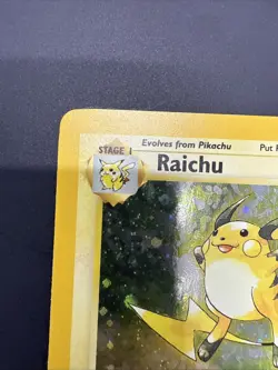 Raichu 16/130 Base Set 2 Holo Rare Pokemon Card 2000 WOTC LP Lightly Played - Image 2