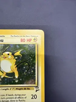 Raichu 16/130 Base Set 2 Holo Rare Pokemon Card 2000 WOTC LP Lightly Played - Image 3