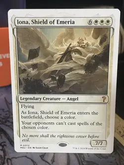 Iona Shield of Emeria White Border Mystery Booster 2 MTG Magic Card - Image 1