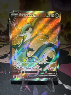Serperior V 170/195 Silver Tempest Ultra Rare Holo Pokemon TCG Card NM - Image 1