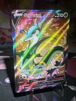 Serperior V 170/195 Silver Tempest Ultra Rare Holo Pokemon TCG Card NM - Image 3