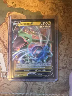Rayquaza V 100/159 Crown Zenith Ultra Rare Holo Pokemon Card NM 1010#288 - Image 1