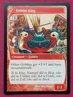 Magic The Gathering MYSTERY BOOSTER 2 MB2 GOBLIN KING red card MTG - Image 1
